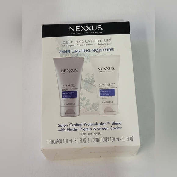 Nexxus Deep Hydration Set Shampoo/Conditioner Elastin Protein/Green Caviar Set. - Picture 6 of 7